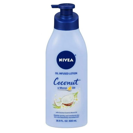 Nivea Oil Infused Lotion, Coconut and Monoi Oil, 16.9 Oz, 3 Pack