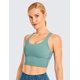 thumbnail image 2 of Sujetadores deportivos con tiras para mujer - Camiseta sin mangas acolchada sin aros para entrenamiento de impacto medio Cayenne Tidewater verde azulado XL oso de fresa Electrónica, 2 of 4
