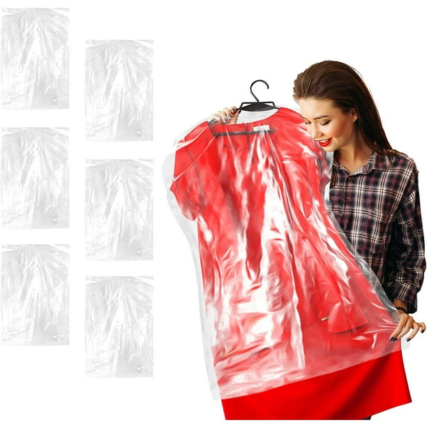 PUREVACY Dry Cleaning Bags Roll of 466 pcs, 21" x 4" x 54" Clear