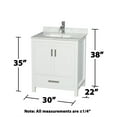 thumbnail image 7 of Wyndham Collection WCS141430SLGCMUNSMXX Sheffield 30" Free Standing Single Basin Vanity, 7 of 7