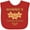 Red, variant on Inktastic Nonnas Baking Buddy Grandchild Boys or Girls Baby Bib