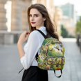 thumbnail image 6 of JIALIOU Mini Backpack Purse for Women Quilted Casual Daypack Small Travel Shoulder Bag, Birds Play in Forest, 6 of 7