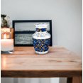 thumbnail image 7 of JAGASY Blue Cremation Urns - Blue & Golden Pattern Urn for Ashes Adult Male & Female - Funeral Urns for Mother - Decorative Urn for Ashes for Women - ( 3 Inch ), 7 of 7