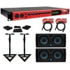 Focusrite CLARETT 8PRE Thunderbolt Audio/Midi Interface+Monitors+Cables+Stands