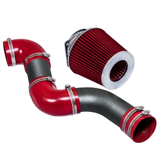 RW SERIES - MATTE BLACK PIPE RED - SHORT RAM INTAKE Compatible For 96-02 FORD CROWN VICTORIA/TOWN CAR/GRAND MARQUIS V8
