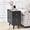 Black, variant on YOCWO Narrow End Table with Charging Station, Slim Nightstand Side Table with Drawer and Door for Living Room Bedroom, Walnut