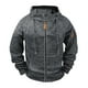 thumbnail image 1 of pstuiky Camisas de manga larga de invierno para hombre, Sudadera deportiva de manga larga con capucha y bolsillos múltiples para hombre, estilo cargo, informal, para entrenamiento m, 1 of 2