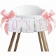thumbnail image 1 of wonima44 Pink and White Bow First Birthday High Chair Banner Pink Bow One High Chair Garland for Girls Sweet One Party Supplies Photo Prop, 1 of 1