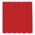 thumbnail image 2 of Ambesonne Geometric Shower Curtain, Simple Monochrome Pattern, 69"Wx84"L, Dark Coral, 2 of 4