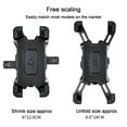 thumbnail image 3 of HCBY Quick-Release 360° Rotatable Shockproof Motorcycle & Bicycle Phone Mount, Universal Fit for 4.8-6.8 Inch Smartphones, One-Handed Operation & Tool-Free Installation Black, 3 of 7