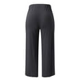 thumbnail image 4 of Sexy Dance Women Trousers Wide Leg Yoga Pants High Waist Palazzo Pant Stretch Bottoms Casual Workout Black 5XL, 4 of 7