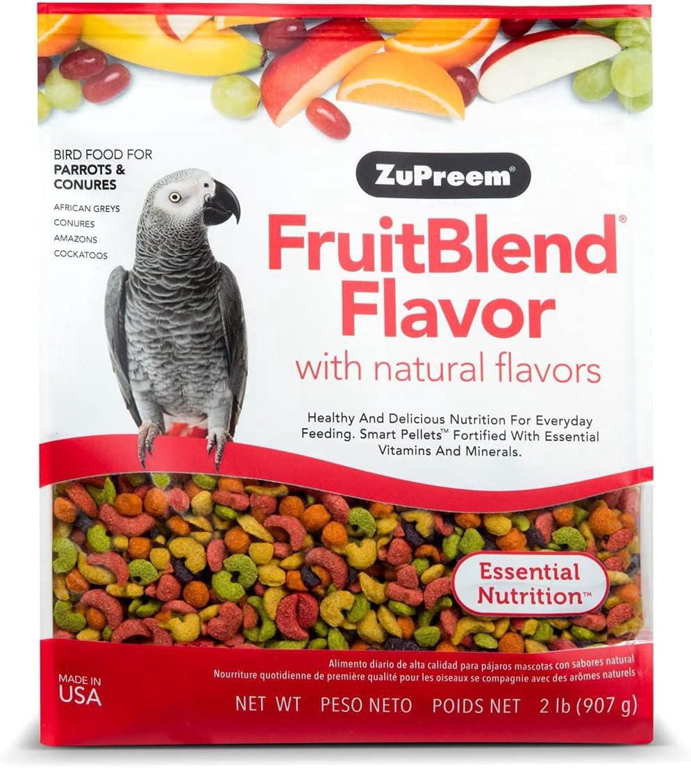 Zupreem FruitBlend Flavor With Natural Flavors Bird Food For Parrots & Conures 2 lbs