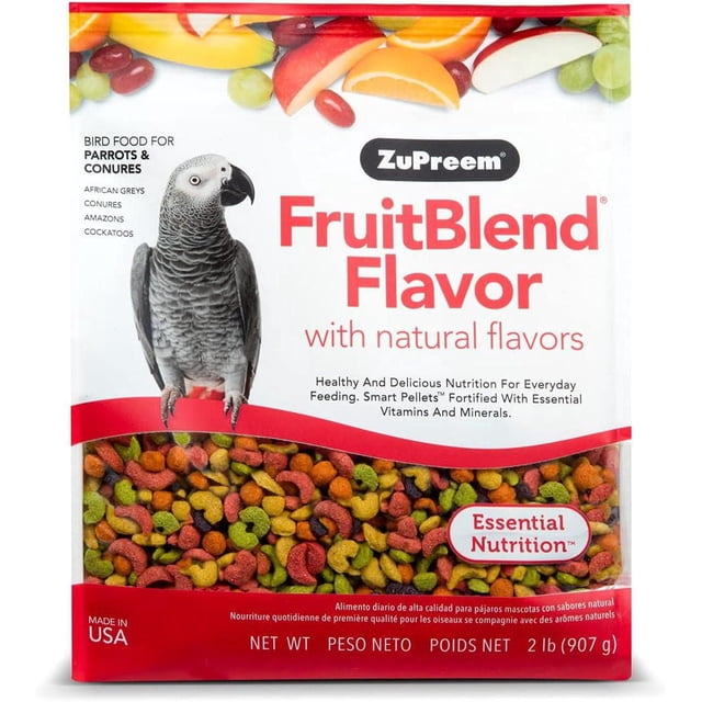Zupreem FruitBlend Flavor With Natural Flavors Bird Food For Parrots & Conures 2 lbs