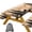 Black Brown, variant on 3 PCS Picnic Table Cover with Bench Covers, Camping Essentials, Cute RV Theme Wood Grain Design Windproof Oilproof Fitted Tablecloth Cover with Elastic Edge for Outdoor Garden 30x72 Inch