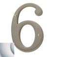 thumbnail image 1 of Baldwin 90676264 76 6 Numéro de Maison, Chrome Satiné, 1 of 1