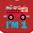 thumbnail image 4 of Inktastic 1st Birthday Fire Truck Boys or Girls Baby Bib, 4 of 4