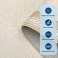 thumbnail image 4 of Nanan 5'x7' Scalloped Area rug Solid Minimalism Carpet, Washable Rug Non-Slip Low-Pile Indoor Mat for Living Room Bedroom Dining Room, Beige, 4 of 8