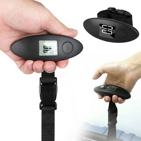 Portable Digital Luggage Scale LCD Display Travel Hook Hanging Weight