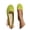 Green, variant on Womens Ballerina Slip On Shoes, Non Slip Knitted Trainers, Comfortable Breathable Summer Sporty Flat Shoes, Loafers, Work Shoes