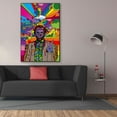 thumbnail image 3 of Epic Graffiti 'Psychedelic Abe' by Howie Green, Canvas Wall Art, 40"x60", 3 of 8