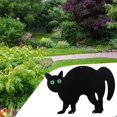 thumbnail image 5 of Estacas de estatuas de silueta de gato asustado para decoraciones de Halloween al aire libre del patio del hogar, 5 of 5