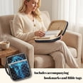 thumbnail image 3 of Xoenoiee Lion Cross Print Quilted Bible Cover for Women Men, Zippered Organizer Bag for Study Supplies Accessories Journals Church Carrying Book Carrying Case with Handle, 3 of 7
