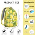 thumbnail image 6 of Yellow Lemon Students Backpack Cute Summer Fruit School Bag with Bright Fresh Flowers Design, Durable and Comfortable, 6 of 6