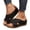 Black, variant on longantii Orthopedic Casual Sandals for Women Arch Support Flat Wedge Sandals Breathable Non Slip Slip on Beach Slippers Soft 2026 New Foam Shoes Beige