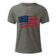 thumbnail image 4 of Tops para hombre, blusas y camisas de cuello redondo y manga corta para hombre, camiseta de cuello redondo y manga corta con estampado de la bandera del Día de la Independencia de Estados Unidos para, 4 of 5