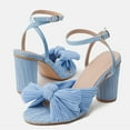 thumbnail image 3 of Womens Peep Toe Pumps Shoes Block Heeled Heels Ankle Strap Fashion Summer Ladies Dress Shoes, 3 of 6