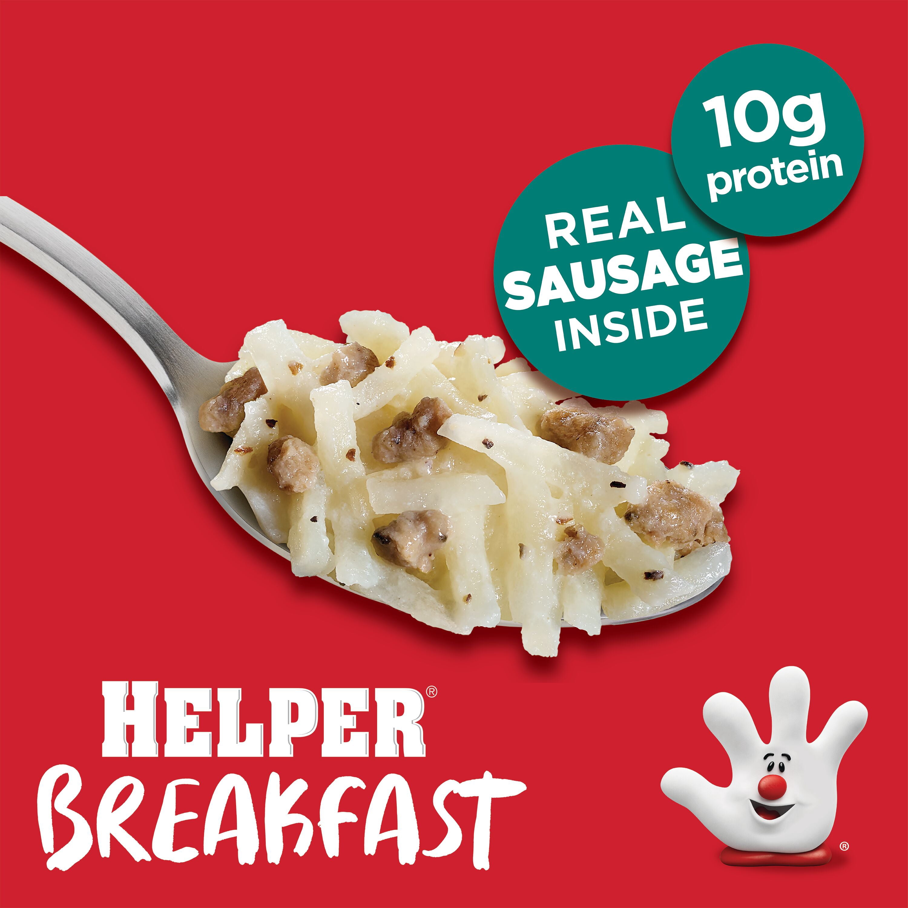 (6 pack) Helper Breakfast Hashbrowns & Gravy, 2.3 Oz Microwave Cup