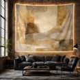 thumbnail image 6 of Organic Forms Across an Earthy Geometric Field, Serene Abstract for Art Lovers, Earth Tone Wall Art, Housewarming Gift, Tapestry Wall Hanging for Bedroom and Living Room, 6 of 7