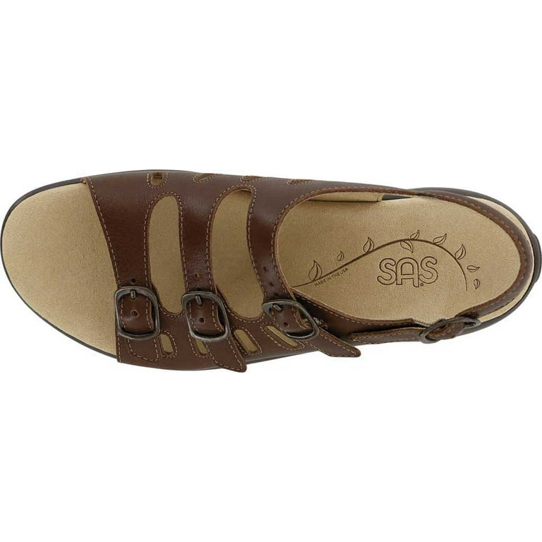 Women s SAS Mystic Adjustable Slingback Sandal Henna Smooth