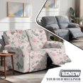 thumbnail image 5 of Jiueut Peony Flower Pattern Recliner Loveseat Slipcover, Scratch Resistant Recliner Slipcover Non Slip Furniture Protector with Pockets for Home Use, 5 of 7