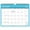 Blue, variant on Wall Calendar 18 Monthly Wall Calendar From January 2026 11.5" X 14.7" Twin Wire Binding Large Hanging Calendar With Thick Paper For Home & Seasonal
