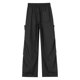 thumbnail image 4 of Ceisia Men's Trendy Solid Color Gift Straight Leg Casual Beach Workwear Trousers with Pockets, 4 of 8