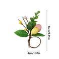 thumbnail image 3 of Winter Flowers Roses Baby Breath Flower Yule Altar Wedding Decorations for Reception Tables Centerpieces 2024 Spring Easter Egg Napkin Ring Flower Wreath Decoration, 3 of 4