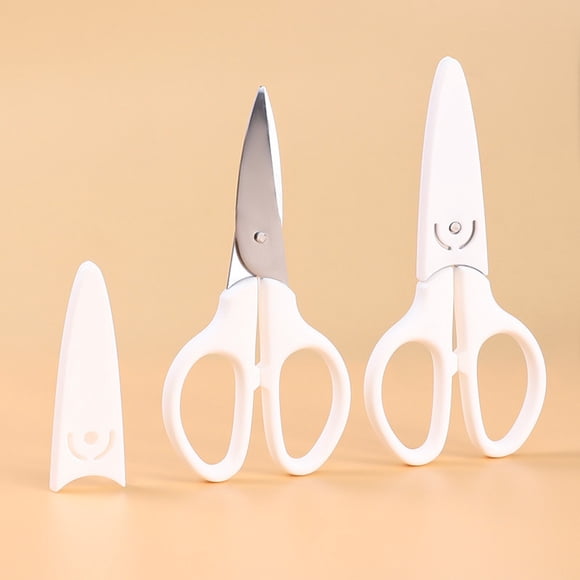 Ciseaux de Sécurité pour Enfants, Ciseaux de Cuisine et de Bureau en Acier Inoxydable, Poignée Ergonomique, Prise Antidérapante pour une Coupe Précise, Idéal pour le Papier et le Carton