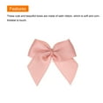 thumbnail image 4 of Uxcell 100 Pcs Mini Ribbon Bow 1" Mini Fabric Satin Ribbon Flower Bows Nude Pink, 4 of 6