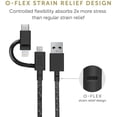 thumbnail image 5 of Native Union Belt Cable Universal - 6.5ft USB-C Charging Cable 3-in-1 Adaptor (Cosmos), 5 of 7