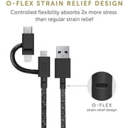 Native Union Belt Cable Universal - 6.5ft USB-C Charging Cable 3-in-1 Adaptor (Cosmos)