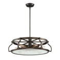 thumbnail image 2 of Designers Fountain Eaton Satin Copper Bronze 6 Light Chandelier, 92186-SCB, 2 of 2