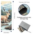thumbnail image 4 of Deer Gym Towel with Storage Bag, 72.8"x26.8", Suitable for Yoga, Pilates, Fitness, Hot Yoga Towel, Yoga Mat Towel, Yoga Towels, 4 of 6