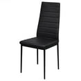 thumbnail image 4 of vidaXL Dining Set 6 Black Chairs + 1 Table Contemporary Design, 4 of 5