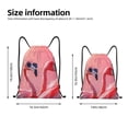 thumbnail image 2 of Lukts Cool Flamingos Sunglasses Scene Pattern Drawstring Backpack Bag Sport Gym Sackpack,String Backpack Sport Bag Sack,Cinch Tote Gym Backpack-Medium, 2 of 6