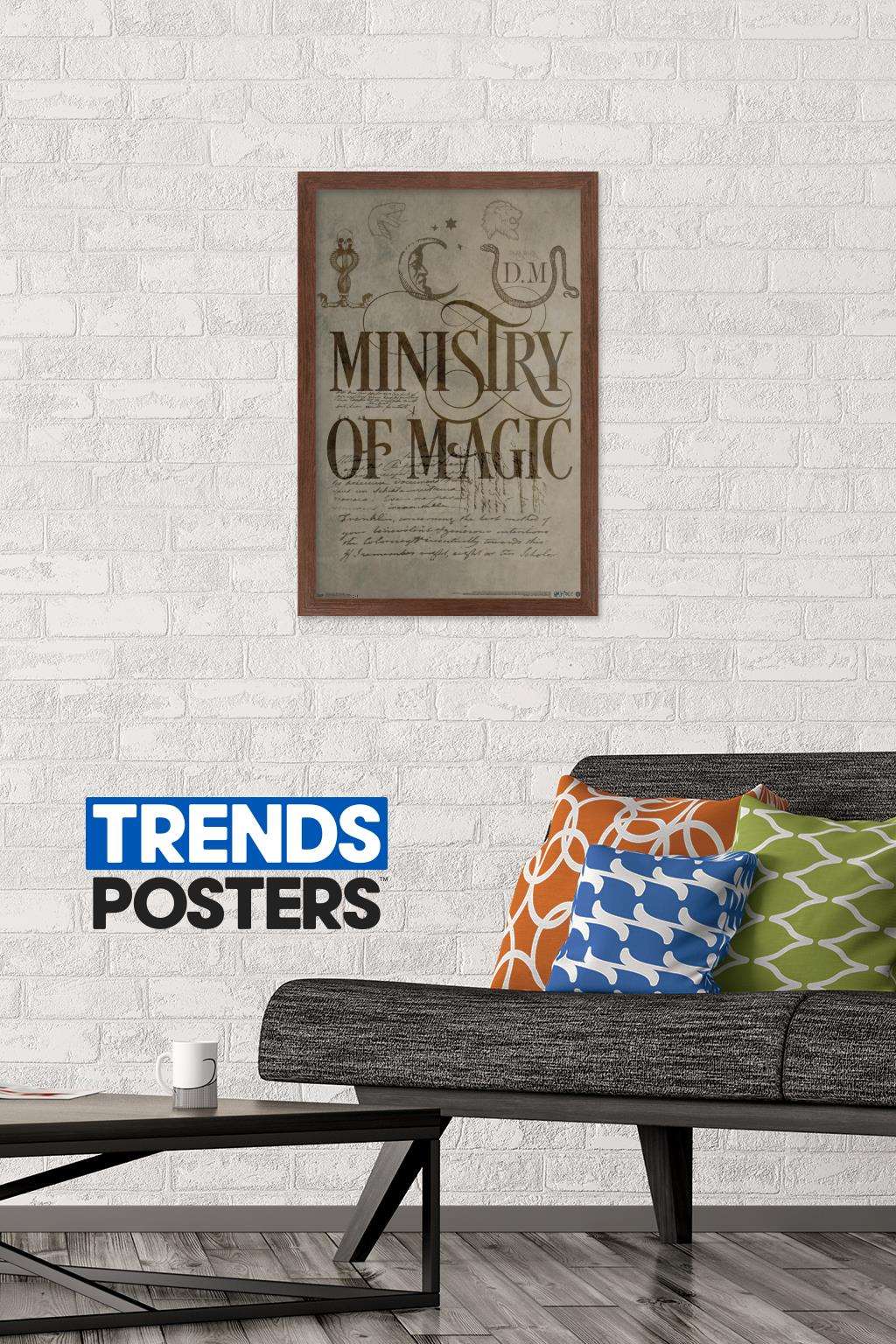 The Wizarding World: Harry Potter - The Ministry of Magic Wall Poster, 14.725" x 22.375", Framed