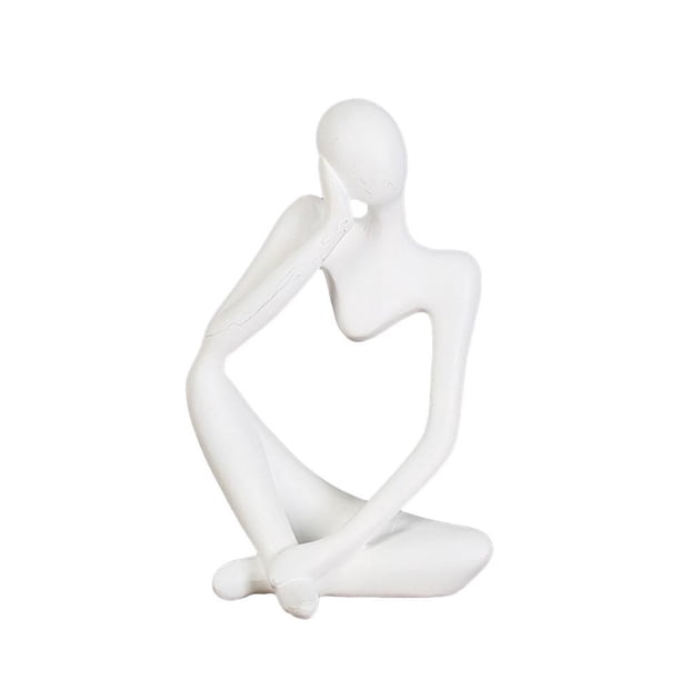 Figura De Estilo De Pensador De Resina, Figurita Abstracta, Decoración Artesanal, Decoración De Pensador Para El Hogar, Oficina, Hotel matsuzay HA042559-03