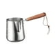 thumbnail image 3 of Cafetera turca de acero inoxidable, accesorios para máquina de espresso, calentador de leche 350 ml, 3 of 9