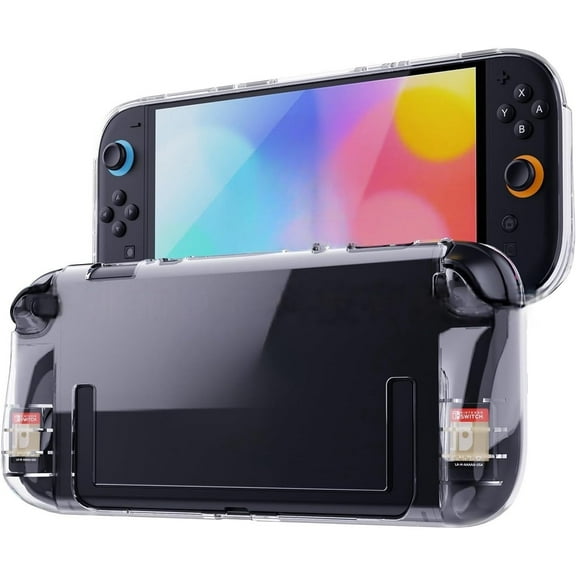 Transparent Protective Case Compatible with Switch 2 Console Full Body TPU Cover Clear Protective Shell Shockproof & Drop-Resistant Protection Game Console Accessory, Scratch-Proof Surface