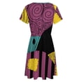 thumbnail image 5 of Something In The Wind Graphic Dress Summer Street Style Dresses Female Short Sleeve Printed Sundress, 5 of 7